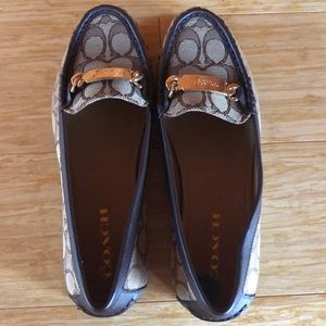 coach loafers; size 8